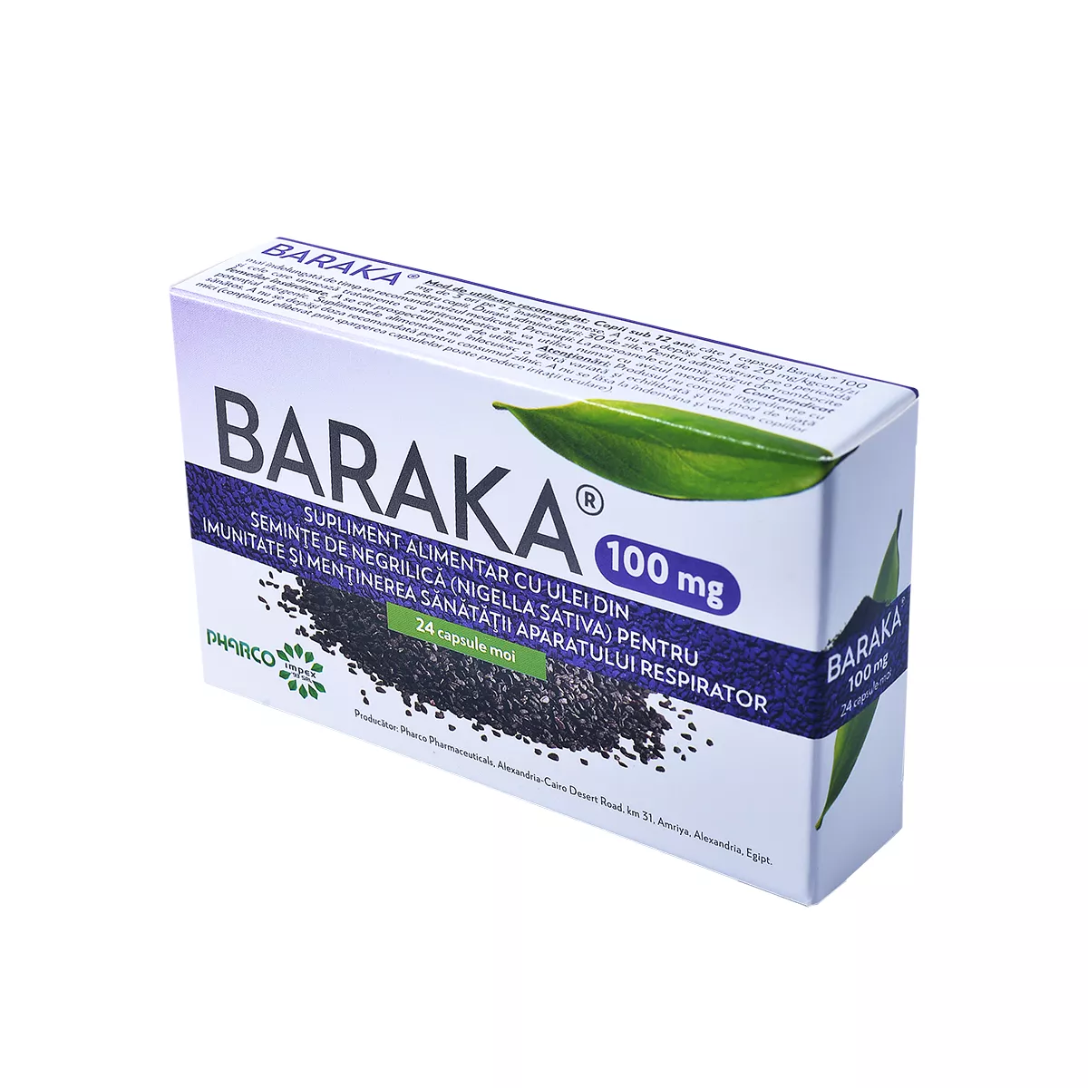 BARAKA 100 MG X 24 CAPSULE