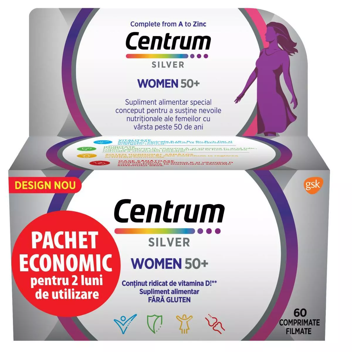 CENTRUM SILVER WOMEN 50+ x 60 CPR.FILM.
