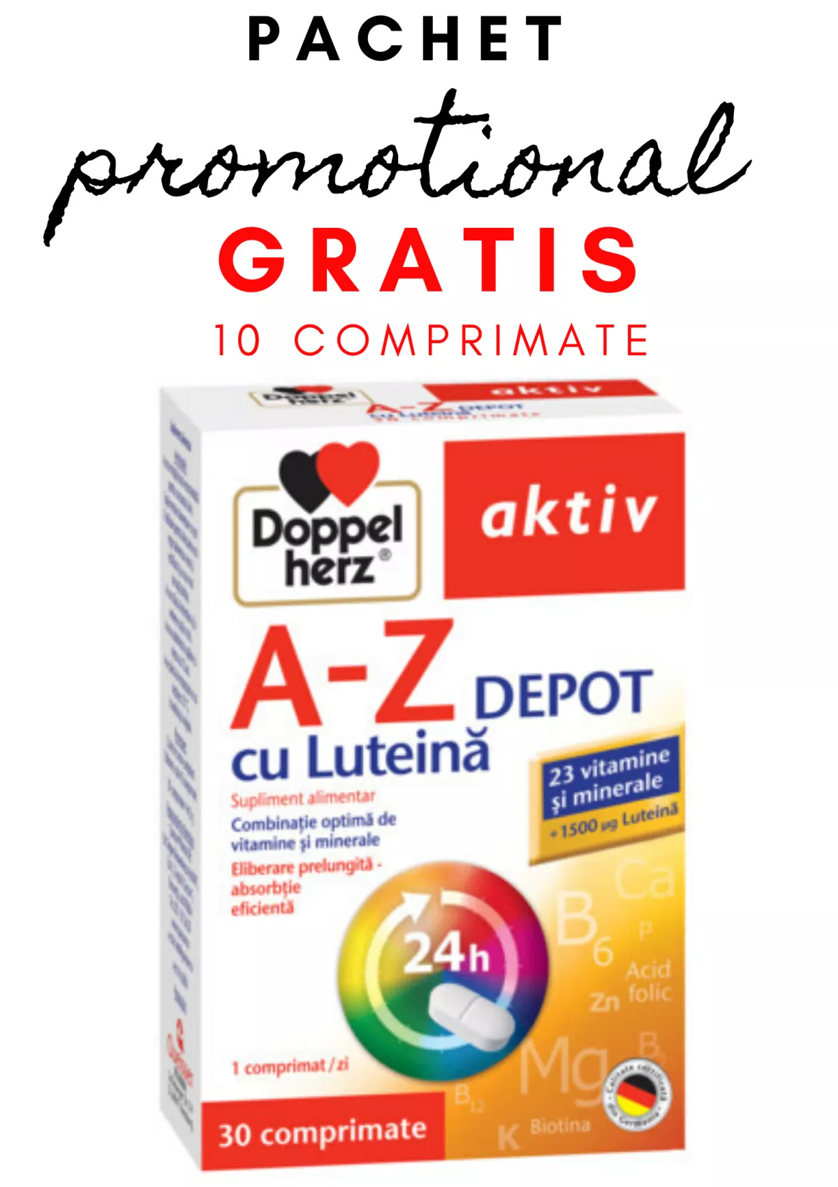 DOPPELHERZ A-Z DEPOT LUTEINA X 30 + 10 TABLETE GRATIS