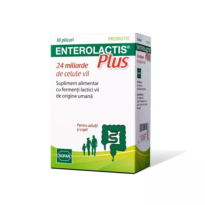 ENTEROLACTIS PLUS X 10 PLICURI