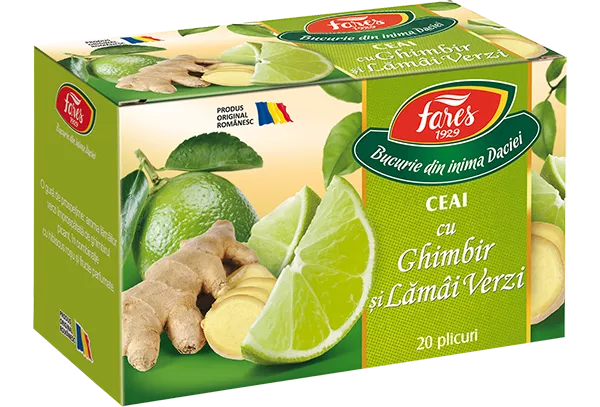 FARES CEAI GHIMBIR SI LAMAI VERZI X 20 PLICURI