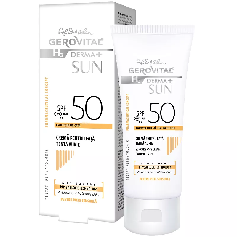 GEROVITAL H3 DERMA SUN CREMA FATA SPF50 AURIE X 50ML