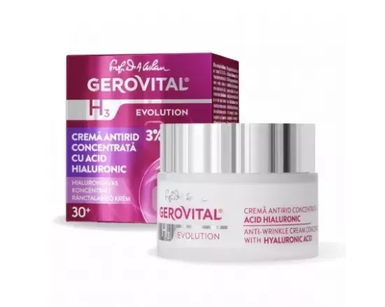GEROVITAL H3 EVOLUTION CREMA ANTIRID 3% CONCENTRATA CU ACID HIALURONIC X 50 ML