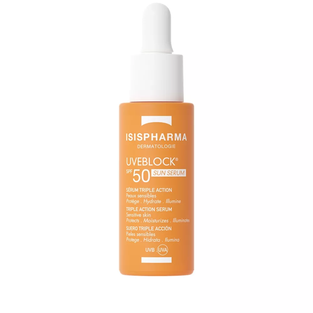 ISIS PHARMA UVEBLOCK SPF 50+ SER CU TRIPLA ACTIUNE SI PROTECTIE SOLARA 28 ML