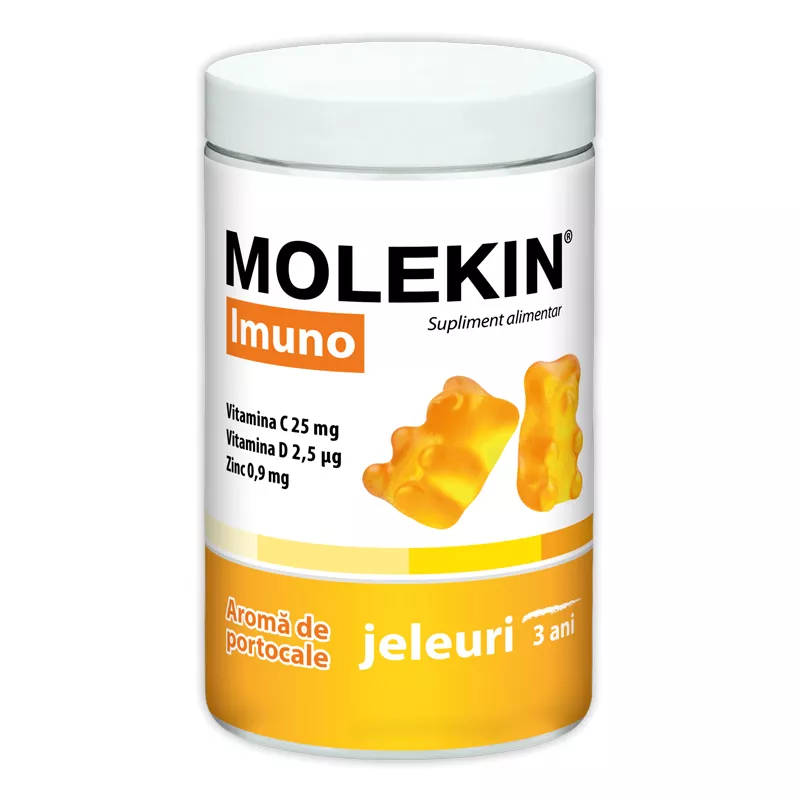 MOLEKIN IMUNO CU AROMA DE PORTOCALE 3 ANI + X 60 JELEURI