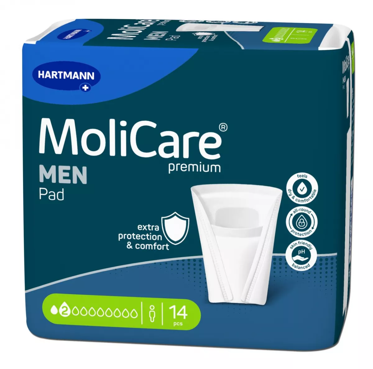 MOLICARE PREMIUM MEN PAD 2 PIC. TAMPOANE X 14 BUC.