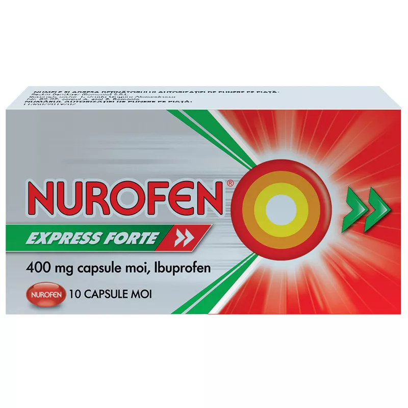 NUROFEN EXPRESS FORTE 400 mg x 10 CAPS. MOI