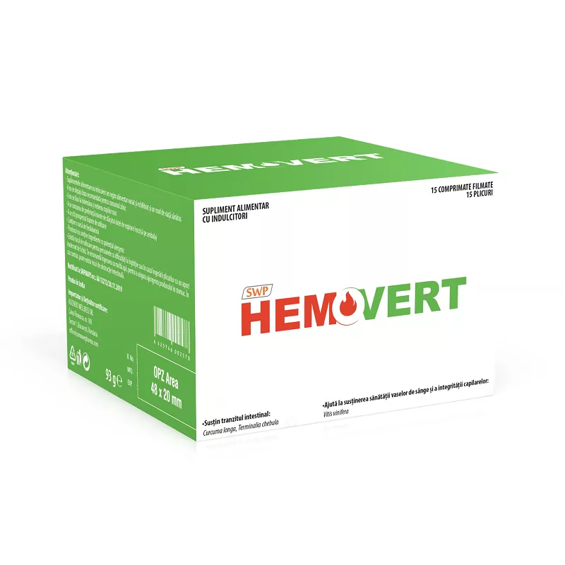 SUNWAVE HEMOVERT 15 CPR. FILM. + 15 PLICURI