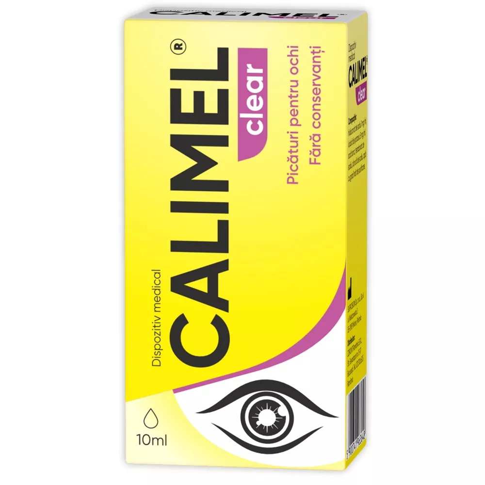 ZDROVIT CALIMEL CLEAR PICATURI PENTRU OCHI FL X 10 ML