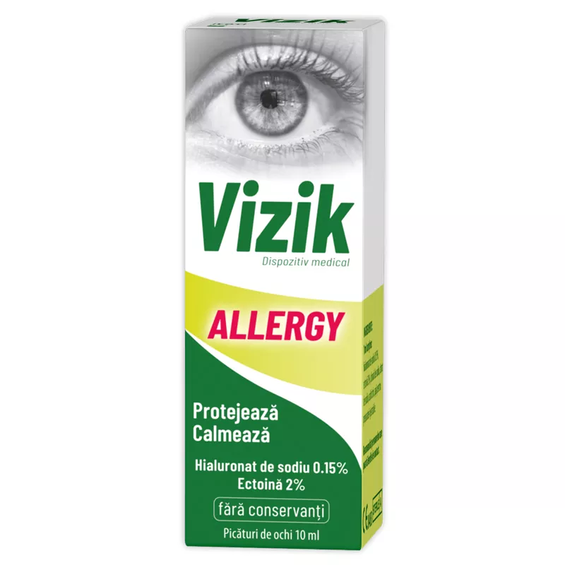 ZDROVIT-VIZIK ALLERGY PICATURI PT OCHI X10 ML