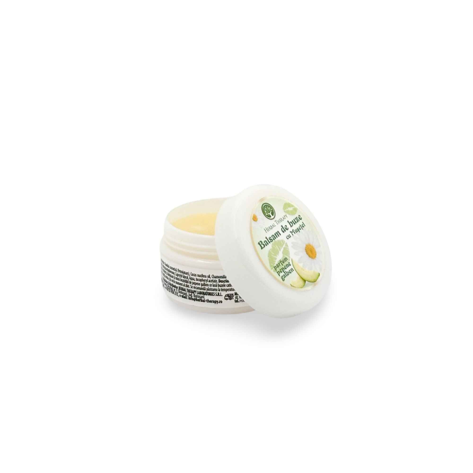 Balsam de Buze cu Mușețel și Aromă de Pepene Galben, 20 ml - imagine 2