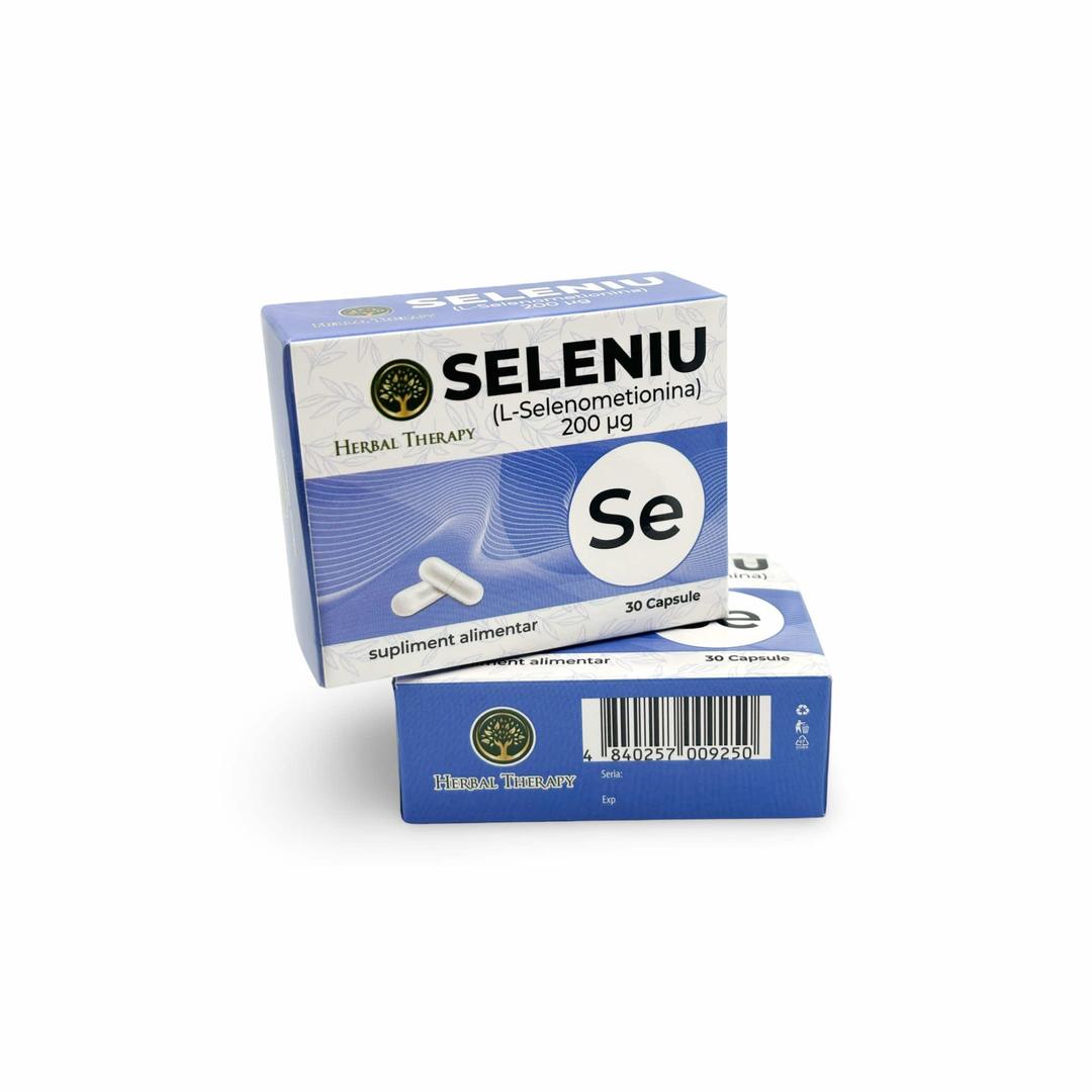 Seleniu (L-Selenometionina) 200 µg - Sprijină sănătatea tiroidiană și fertilitatea, 30 capsule - imagine 4