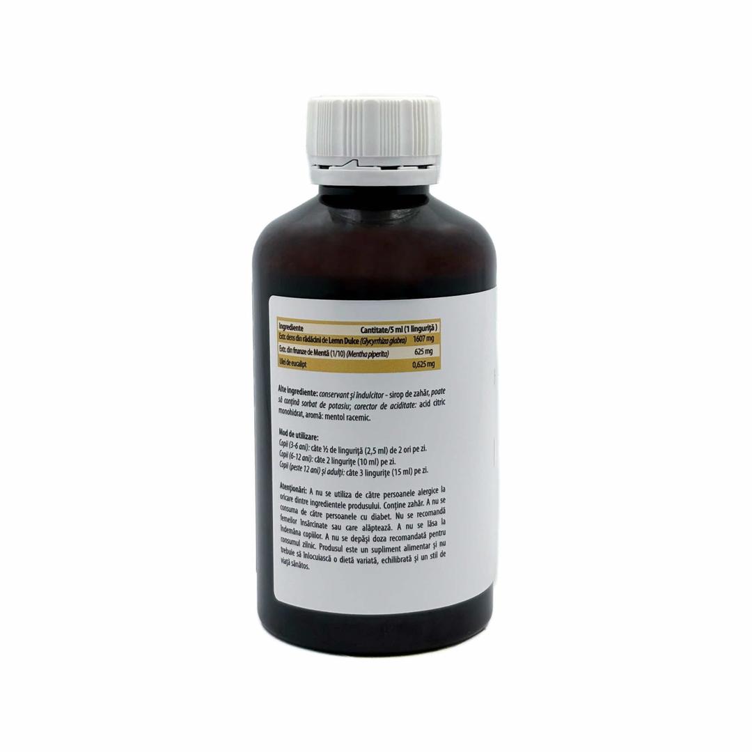 Imuno Lemn-Dulce & Mentă, 200 ml – sirop cu plante, supliment alimentar - imagine 2
