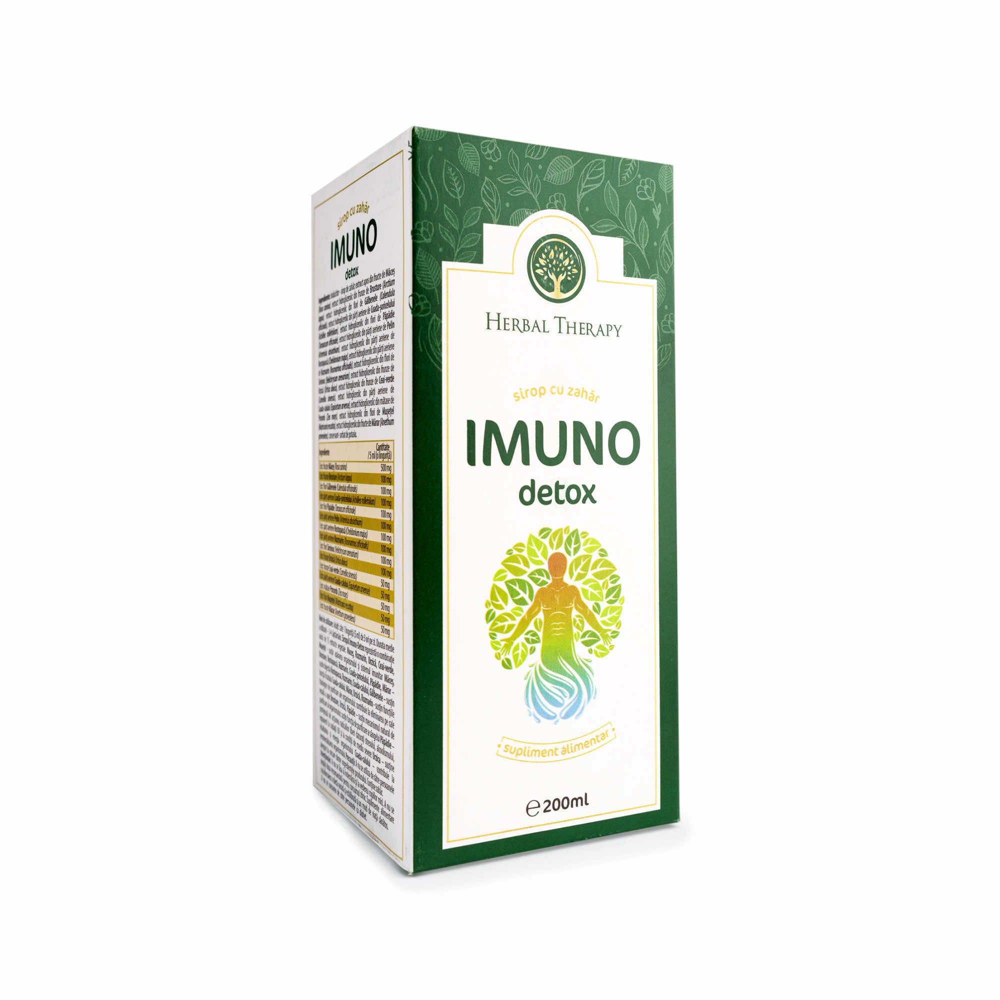 Sirop pentru Detoxifiere, Imuno Detox - 15 Extracte Naturale, 200 ml - imagine 3