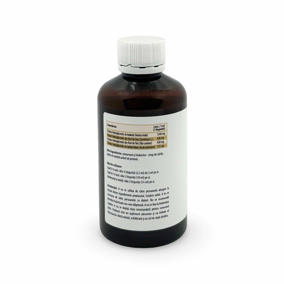 Sirop cu extract de iederă – Imuno Iederă, supliment alimentar, 200 ml - imagine 2