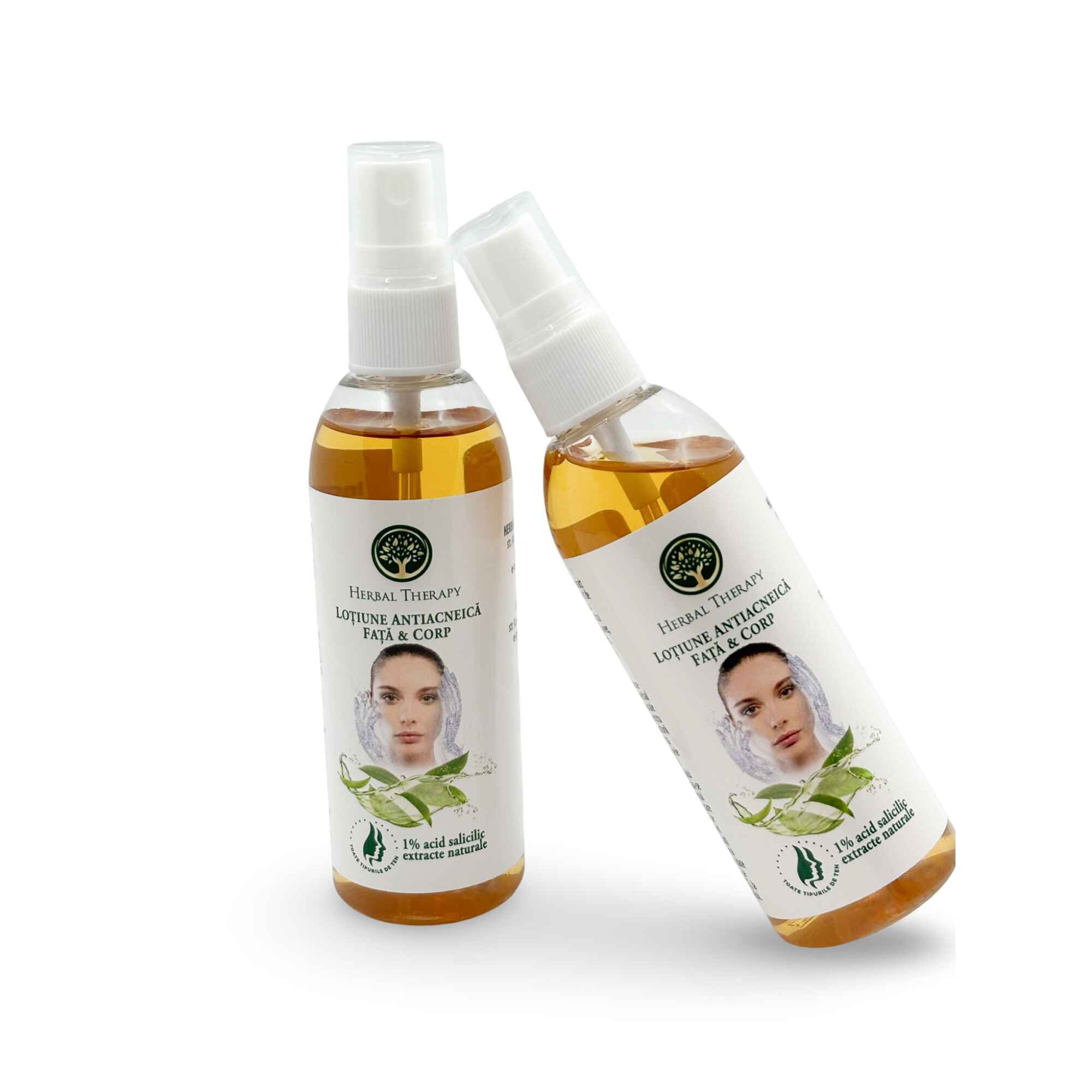 Spray Antiacneic Față și Corp 1% Acid Salicilic - Extracte Naturale, Uz Extern, 100 ml - imagine 4